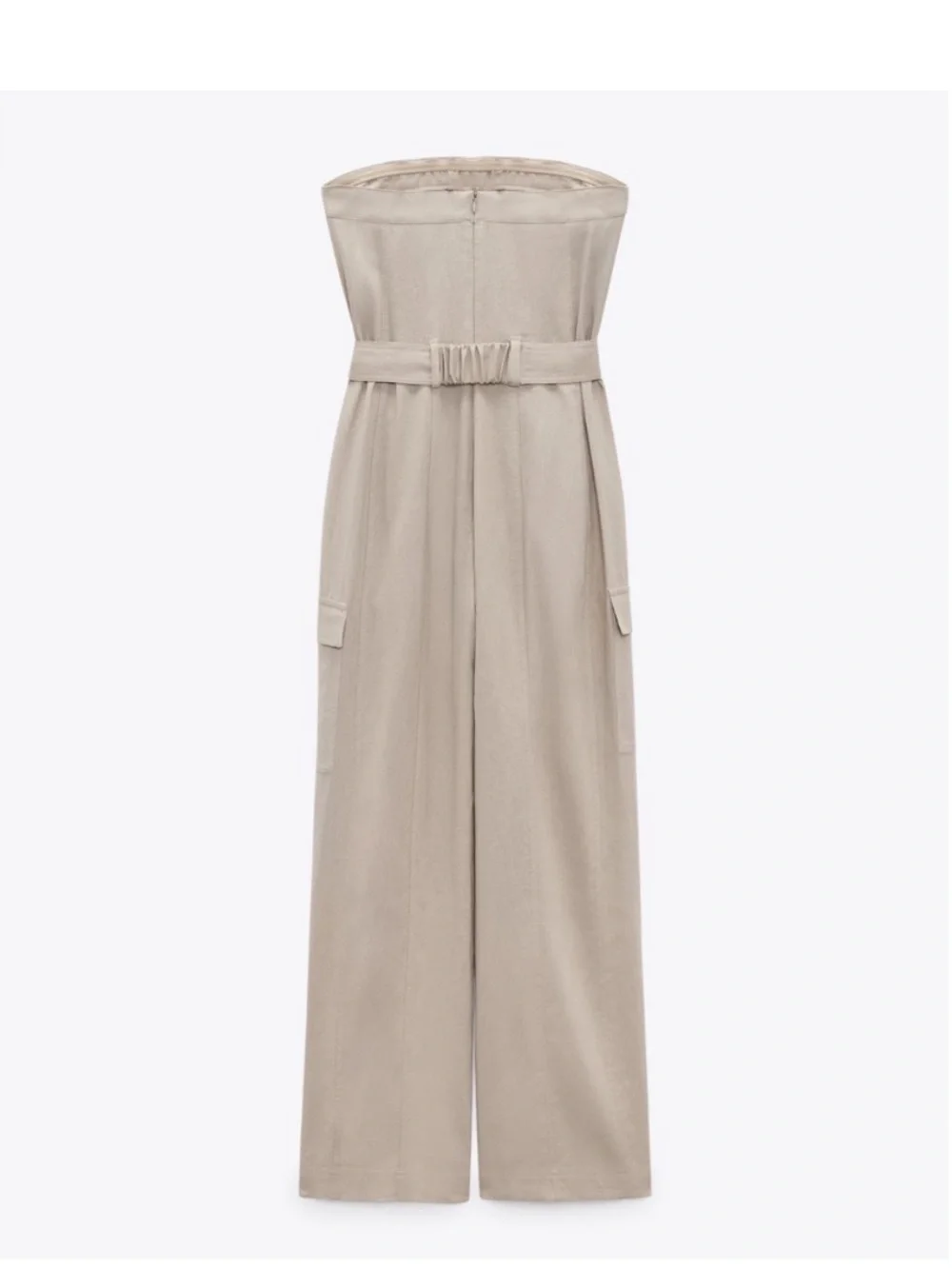 Zara Strapless Wide-Leg Jumpsuit